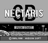 Nectaris GB title screen
