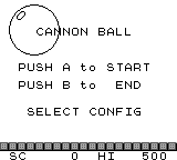 Cannon Ball title screen