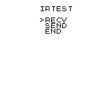 IR Test menu